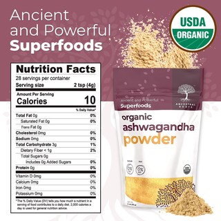 Foto 6 | Foto 6 | ¡suplemento Omg! Polvo De Raíz De Ashwagandha Organic Meets Good, 120 Ml - Venta Internacional.