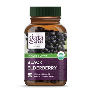 Foto 1 | Foto 1 | Suplemento Gaia Herbs Black Elderberry 60 Cápsulas Veganas - Venta Internacional.