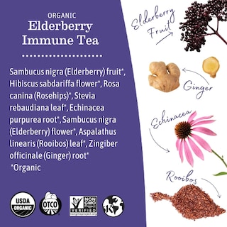 Foto 4 | Foto 4 | Apoyo Inmunológico Orgánico De Saúco Tea Earth Mama, 16 Unidades - Venta Internacional.