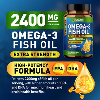 Foto 2 | Foto 2 | Suplemento De Aceite De Pescado Omega 3 Built By Nature 2400 Mg 120 Cápsulas Blandas - Venta Internacional.