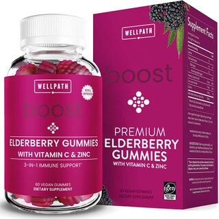 Foto 1 | Foto 1 | Gomitas De Saúco Wellpath Boost Con Zinc Y Vitamina C, 60 Unidades - Venta Internacional.