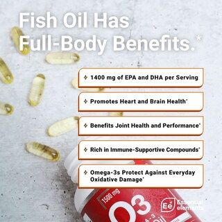 Foto 3 | Foto 3 | Suplemento Essential Elements De Aceite De Pescado Omega-3 120 Cápsulas Blandas - Venta Internacional.