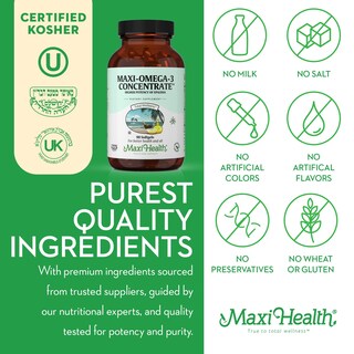 Foto 5 | Foto 5 | Aceite De Pescado Omega 3 Supplement Maxi Health 90 Cápsulas Blandas - Venta Internacional.