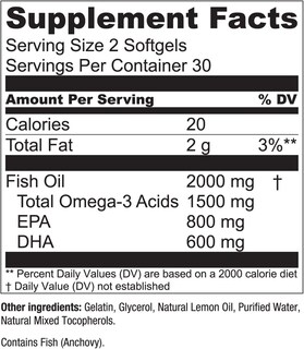 Foto 4 | Foto 4 | Suplemento Essential Elements De Aceite De Pescado Omega-3 60 Cápsulas Blandas - Venta Internacional.