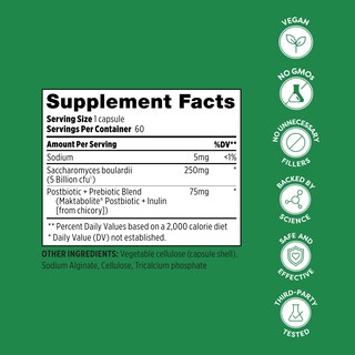 Foto 6 | Foto 6 | Suplemento Probulin Total Care Saccharomyces Boulardii 60 Cápsulas - Venta Internacional