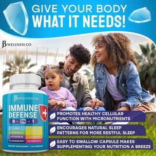 Foto 4 | Foto 4 | Cápsulas De Apoyo Inmunitario Jb Wellness Co 8 En 1 Con Zinc, D3 - Venta Internacional.
