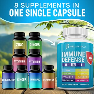 Foto 5 | Foto 5 | Cápsulas De Apoyo Inmunitario Jb Wellness Co 8 En 1 Con Zinc, D3 - Venta Internacional.