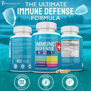 Foto 7 | Foto 7 | Cápsulas De Apoyo Inmunitario Jb Wellness Co 8 En 1 Con Zinc, D3 - Venta Internacional.