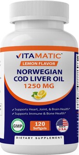Foto 1 | Foto 1 | Suplemento Vitamático de Aceite de Hígado de Bacalao Noruego 1250 mg 120 Cápsulas - Venta Internacional
