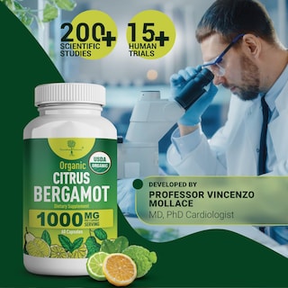 Foto 4 | Foto 4 | Suplemento de Nutrientes Nutritivos Bergamota Cítrica Orgánica 1000 Mg - Venta Internacional