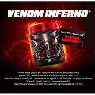 Foto 3 | Foto 3 | Suplemento Pre Entreno Dragon Pharma Venom Inferno 40 Servicios Dragon Blood