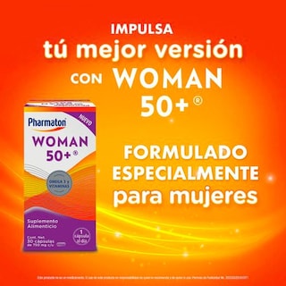 Foto 2 | Foto 2 | Suplemento Alimenticio Pharmaton Woman 50+ 30 Cápsulas