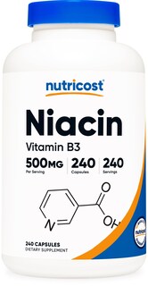 Foto 1 | Foto 1 | Suplemento Nutricost De Niacina (vitamina B3) 500 Mg 240 Cápsulas - Venta Internacional.
