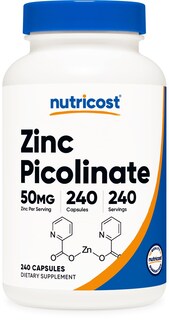Foto 1 | Foto 1 | Suplemento Nutricost Picolinato De Zinc 50 Mg 240 Cápsulas - Venta Internacional.