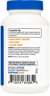 Foto 4 | Foto 4 | Suplemento Nutricost L-carnosina 500 Mg 120 Cápsulas - Venta Internacional