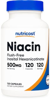 Foto 1 | Foto 1 | Suplemento Nutricost Niacina (sin Rubor) Hexanicotinato De Inositol 500 Mg 120 Cápsulas - Venta Internacional.