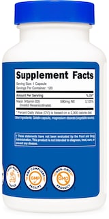 Foto 5 | Foto 5 | Suplemento Nutricost Niacina (sin Rubor) Hexanicotinato De Inositol 500 Mg 120 Cápsulas - Venta Internacional.