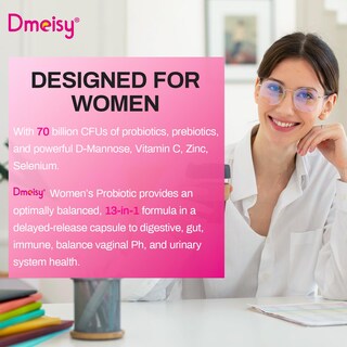 Foto 7 | Foto 7 | Suplemento Probiótico Dmeisy 70 Mil Millones De Cfu Para Mujeres Durante 2 Meses - Venta Internacional.