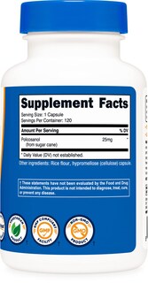 Foto 4 | Foto 4 | Suplemento Nutricost Policosanol 25 Mg 120 Cápsulas - Venta Internacional.