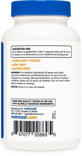 Foto 4 | Foto 4 | Suplemento Nutricost De Vitamina K2 (mk4) 240 Cápsulas 100 Mcg - Venta Internacional.
