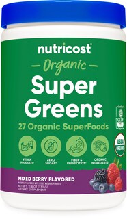 Foto 1 | Foto 1 | Super Greens Powder Nutricost Organic Mixed Berry 30 Porciones - Venta Internacional.