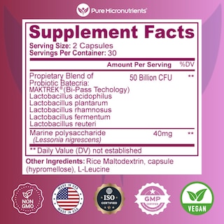 Foto 4 | Foto 4 | Probiotics Pure Micronutrients Para Mujeres 60 Cápsulas - Venta Internacional.