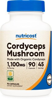Foto 1 | Foto 1 | Suplemento Nutricost, Cápsulas De Hongos Cordyceps, 1100 Mg - Venta Internacional.