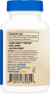 Foto 4 | Foto 4 | Suplemento Nutricost, Cápsulas De Hongos Cordyceps, 1100 Mg - Venta Internacional.