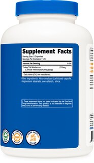 Foto 5 | Foto 5 | Suplemento Nutricost Con Forma De Cola De Pavo, 1200 Mg, 240 Cápsulas - Venta Internacional.