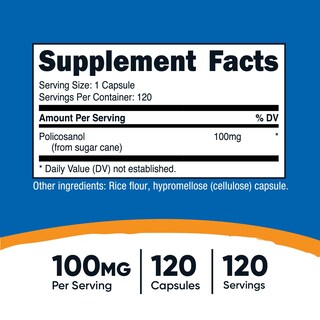 Foto 2 | Foto 2 | Suplemento Nutricost Policosanol 100 Mg 120 Cápsulas - Venta Internacional.