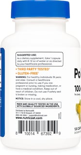 Foto 3 | Foto 3 | Suplemento Nutricost Policosanol 100 Mg 120 Cápsulas - Venta Internacional.