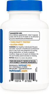 Foto 4 | Foto 4 | Suplemento Nutricost Policosanol 100 Mg 120 Cápsulas - Venta Internacional.