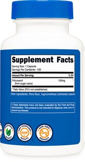 Foto 5 | Foto 5 | Suplemento Nutricost Policosanol 100 Mg 120 Cápsulas - Venta Internacional.