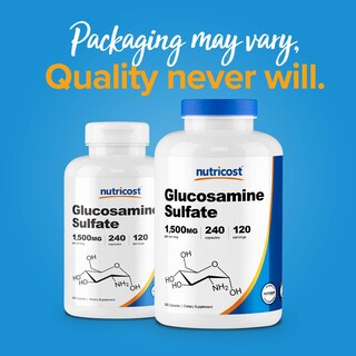 Foto 3 | Foto 3 | Suplemento Nutricost Sulfato De Glucosamina 750 Mg 240 Cápsulas - Venta Internacional.