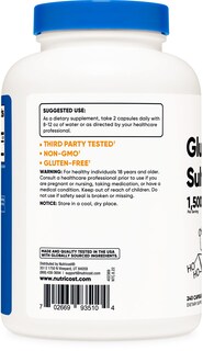 Foto 4 | Foto 4 | Suplemento Nutricost Sulfato De Glucosamina 750 Mg 240 Cápsulas - Venta Internacional.