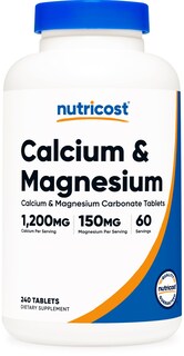 Foto 1 | Foto 1 | Suplemento Nutricost Calcio Y Magnesio 240 Comprimidos - Venta Internacional