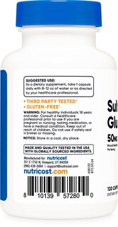 Foto 4 | Foto 4 | Suplemento Nutricost Sulforafano Glucosinolato 50 Mg 120 Cápsulas - Venta Internacional.
