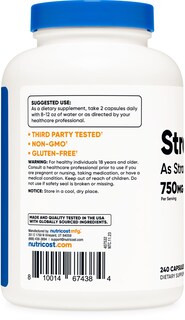 Foto 4 | Foto 4 | Suplemento Nutricost De Citrato De Estroncio 750 Mg 240 Cápsulas - Venta Internacional.