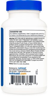 Foto 4 | Foto 4 | Suplemento Nutricost Pregnenolone 100 Mg 120 Cápsulas - Venta Internacional.