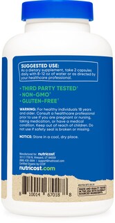 Foto 4 | Foto 4 | Suplemento Nutricost De Hongos Shiitake Orgánicos 1000 Mg 180 Cápsulas - Venta Internacional.