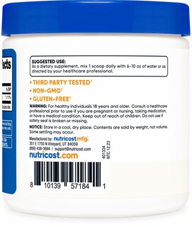Foto 4 | Foto 4 | Vitamina C En Polvo Ácido Ascórbico Nutricost 227 G (8 Oz) - Venta Internacional.