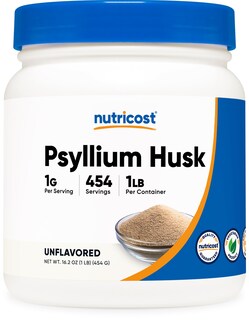 Foto 1 | Foto 1 | Polvo Molido de Cáscara Psyllium Nutricost 454 G Sin Gluten Y Sin Ogm - Venta Internacional
