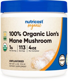 Foto 1 | Foto 1 | Suplemento Nutricost De Hongos Orgánicos Lion's Mane En Polvo, 120 Ml - Venta Internacional.