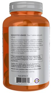 Foto 3 | Foto 3 | Suplemento Now Foods Sports Nutrition Tribulus 1000 mg 180 Comprimidos - Venta Internacional