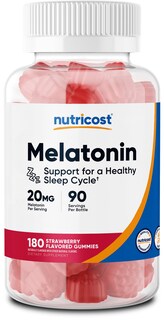 Foto 1 | Foto 1 | Gomitas De Melatonina Nutricost 20 Mg/porción 180 Gomitas - Venta Internacional.