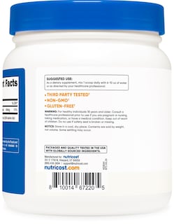 Foto 4 | Foto 4 | Bicarbonato de Potasio en Polvo Nutricost 907 G Sin Gluten - Venta Internacional