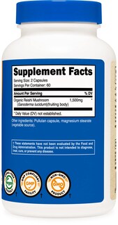 Foto 4 | Foto 4 | Suplemento Nutricost Cápsulas De Hongos Reishi 1500 Mg 120 Unidades - Venta Internacional