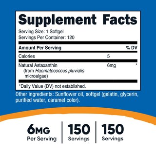 Foto 2 | Foto 2 | Suplemento Nutricost de Astaxantina 6 Mg 120 Cápsulas - Venta Internacional