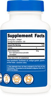 Foto 5 | Foto 5 | Suplemento Nutricost de Astaxantina 6 Mg 120 Cápsulas - Venta Internacional