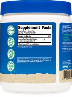 Foto 4 | Foto 4 | Saw Palmetto En Polvo Nutricost Organic 227 G, Certificado Por El Usda - Venta Internacional.